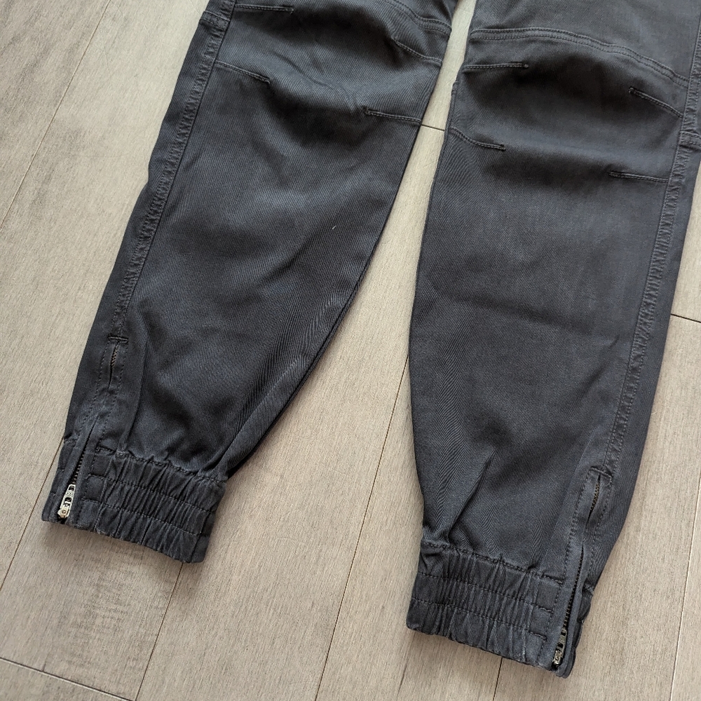 Spanx gray twill moto jogger pants size large - Picture 7 of 12